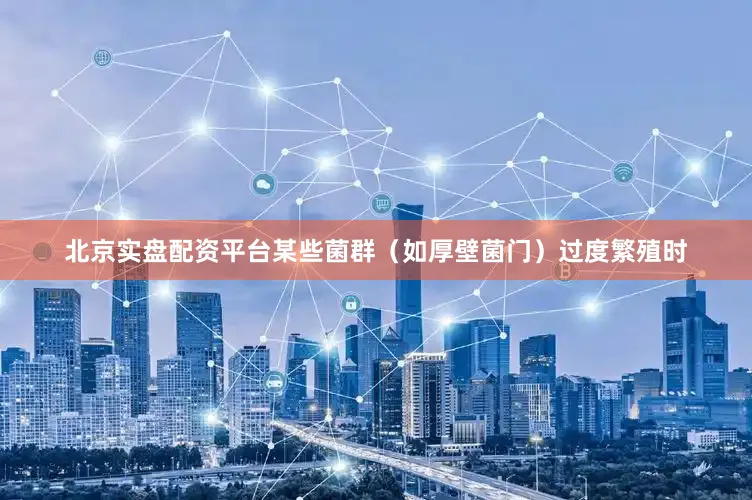 北京实盘配资平台某些菌群（如厚壁菌门）过度繁殖时